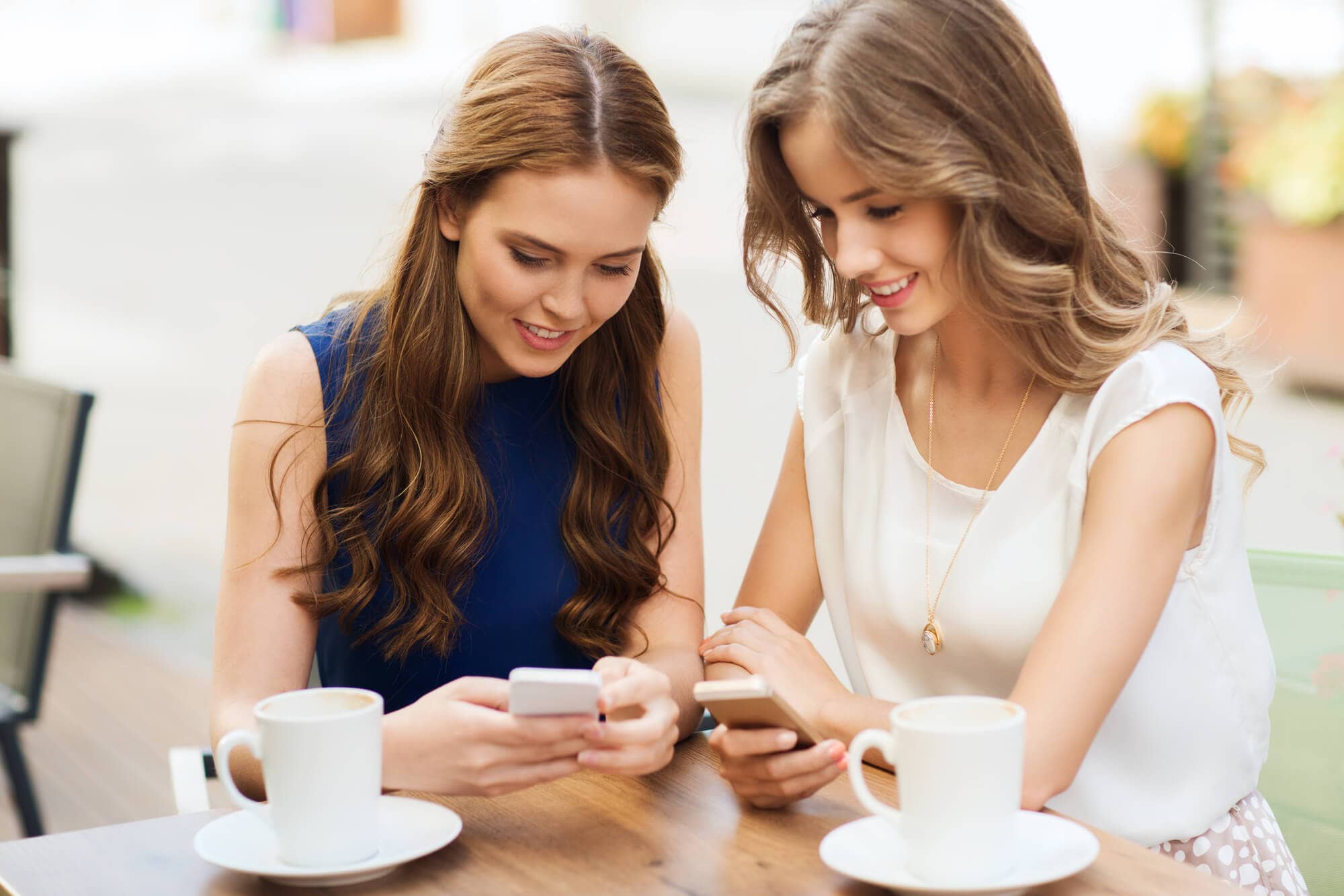 Bride getting makeup done